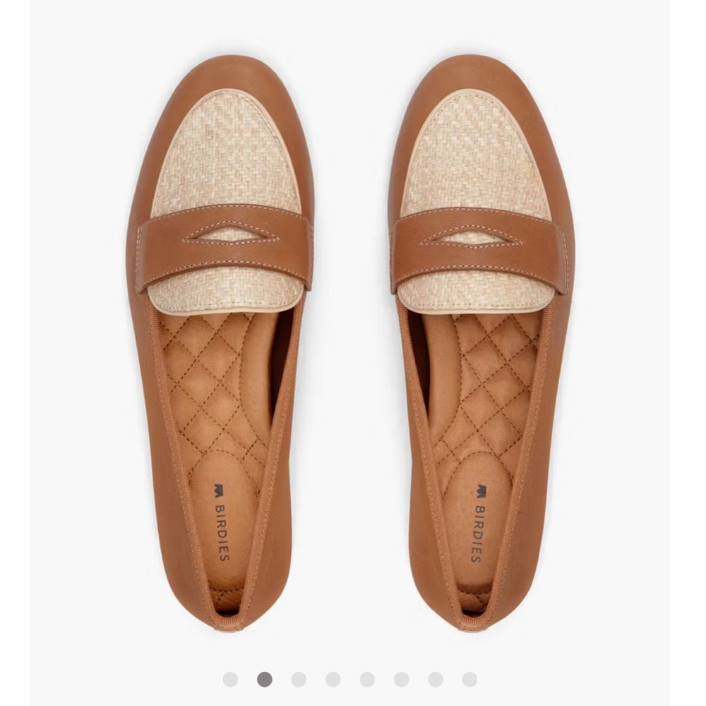 Birdies Women's Tan and Cream Loafers- NWT